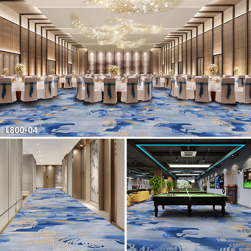 Hotel carpet 800g cut velvet thickened large area paving fire retardant banquet hall club billiard hall fireproof carpet