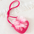 girls' 3d floral dress - girls' party dress + crossbody bag set
