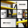 Multi-tier storage shelving unit - heavy duty iron shelving for home, warehouse, and e-commerce fulfillment centers