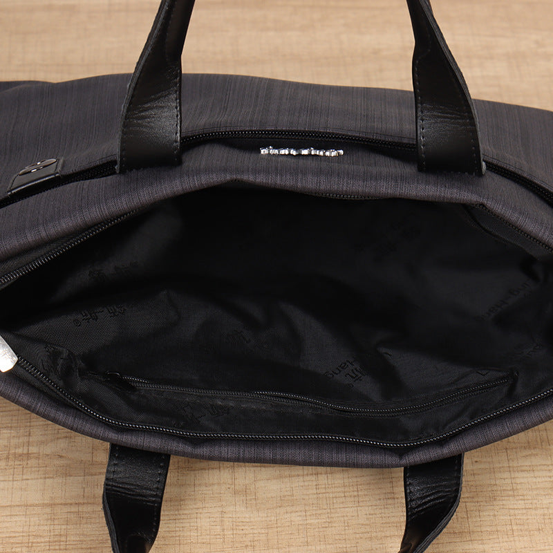 Spot Supply Pilot 2103 Vertical Stripe Oxford Bag, Office Information Bag, Zipper File Bag