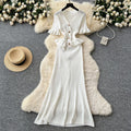 White short-sleeved dress