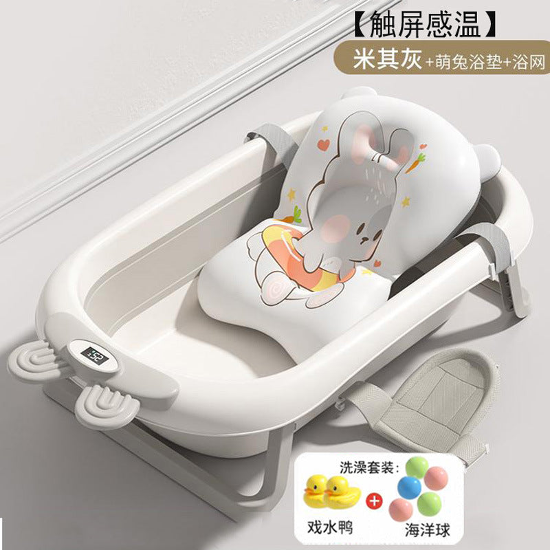 Baby foldable washbasin newborn home washbasin newborn baby kids supplies wash butt wash feet small basin