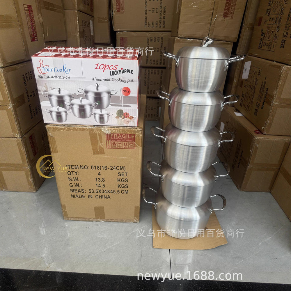 factory direct sales aluminum pot for home aluminum pot for home aluminum pot kitchen tableware commercial aluminum pot apple aluminum pot best-selling
