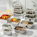 304 stainless steel food storage container - microwave safe, student-approved lunch box, airtight food container for fruits and bento boxes