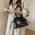2025 autumn new arrival: large capacity commuter shoulder & crossbody tote bag - vintage oil wax leather handbag, premium women's bag