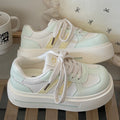 Campus style thick-soled sneakers for women 2026new arrivalspringwhite shoes for women's shoes easiest for match student bread shoes trendy shoes