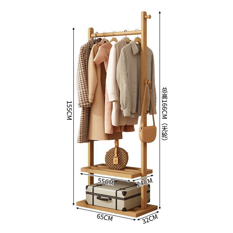 Coat rack floor-standing clothes rack for home clothes drying rack simple bedroom clothes storage rack room living room indoor