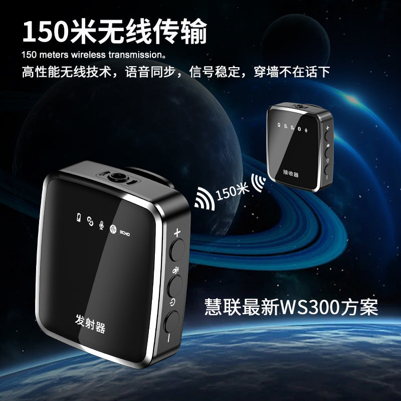 D608 wireless bluetooth collar microphone mobile phone computer backing track live camera photography radio microphone sound card