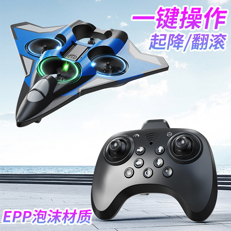 Yl87-yl89 combat drone with light stunts, four-axis hovering, fixed altitude, foam remote control aircraft - low price