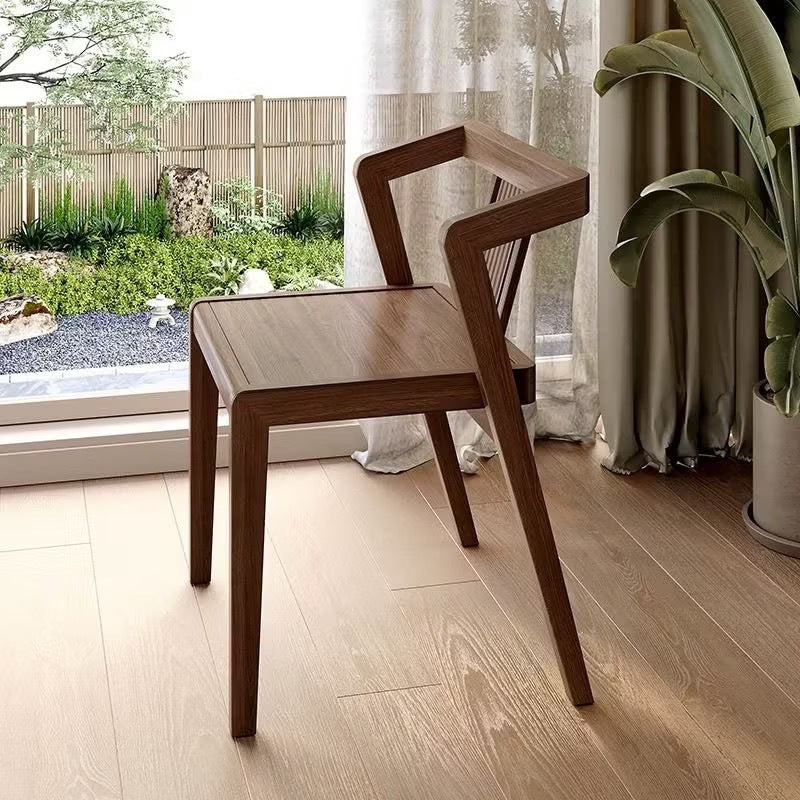 Solid wood tea table set - compact home furniture, table and two chairs combination, balcony storage leisure table and chair three-piece set