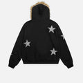 autumn/winter hooded sweatshirt: y2k hot girl aesthetic, plush hoodie, high street bf style, rhinestone embellished