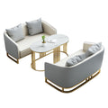 Hotel lobby sofa chair rest area reception booth sales office reception negotiation table and chair combination solid wood frame