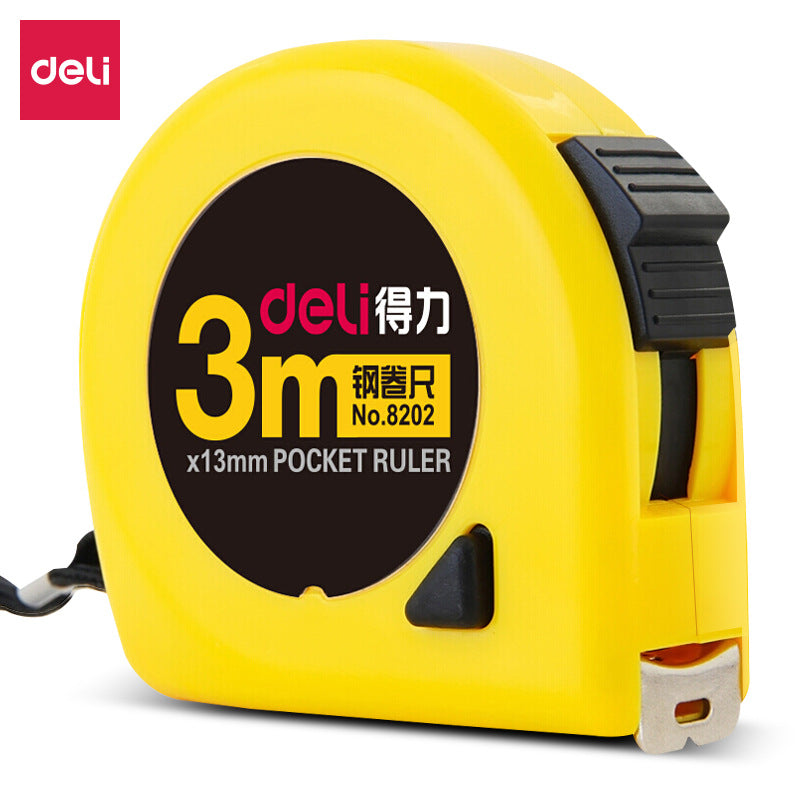 Deli 8202 Steel Tape Measure 3m Tool Measurement Drawing Measure Tape Measure Woodworking Measurement Meter Scale