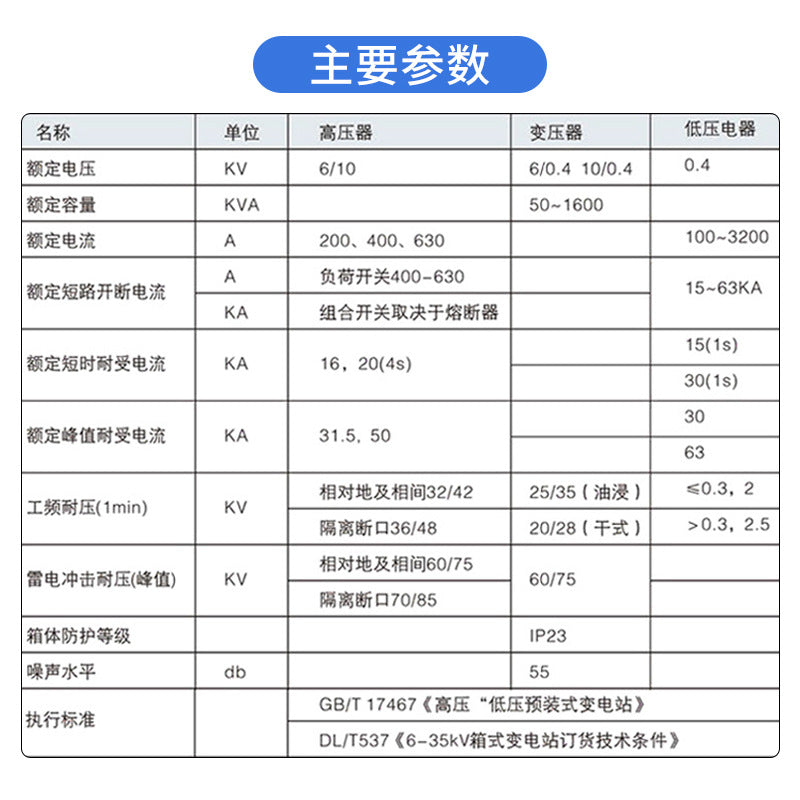 Complete set of box-type substation 400KVA European box-type box-type transformer combined outdoor charging pile 200KVA box-type transformer
