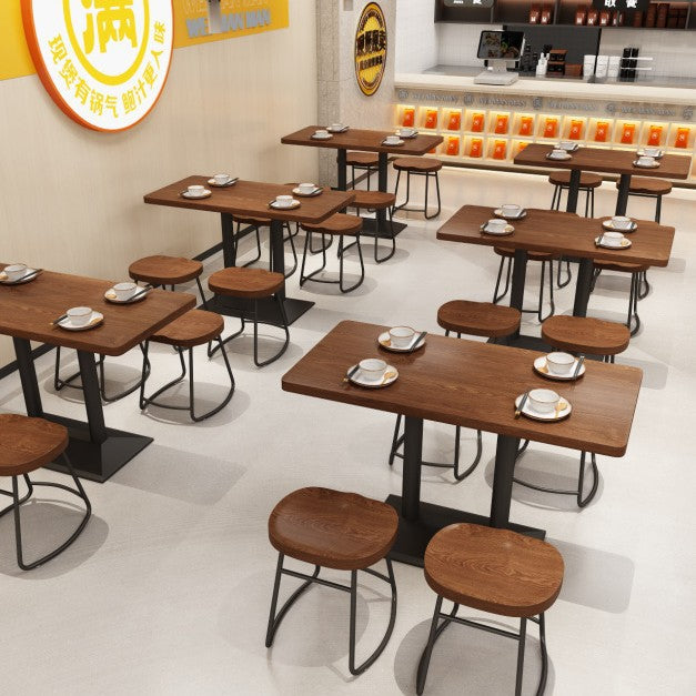 Apple Bar Chair Snack Bar Milk Tea Shop Table and Chair Combination Catering Burger Shop Fast Food Chain Noodle Restaurant Table and Chair