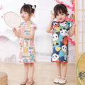 Kids' cheongsam summer dress - lightweight, stylish girls' dress for baby girls, little girls' princess dress, chinese style dress