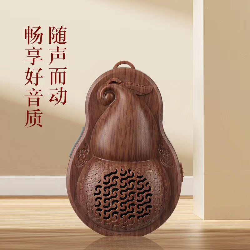 Gourd-shaped new player - small mini rechargeable music player, card slot, portable retro music machine, home use, rechargeable