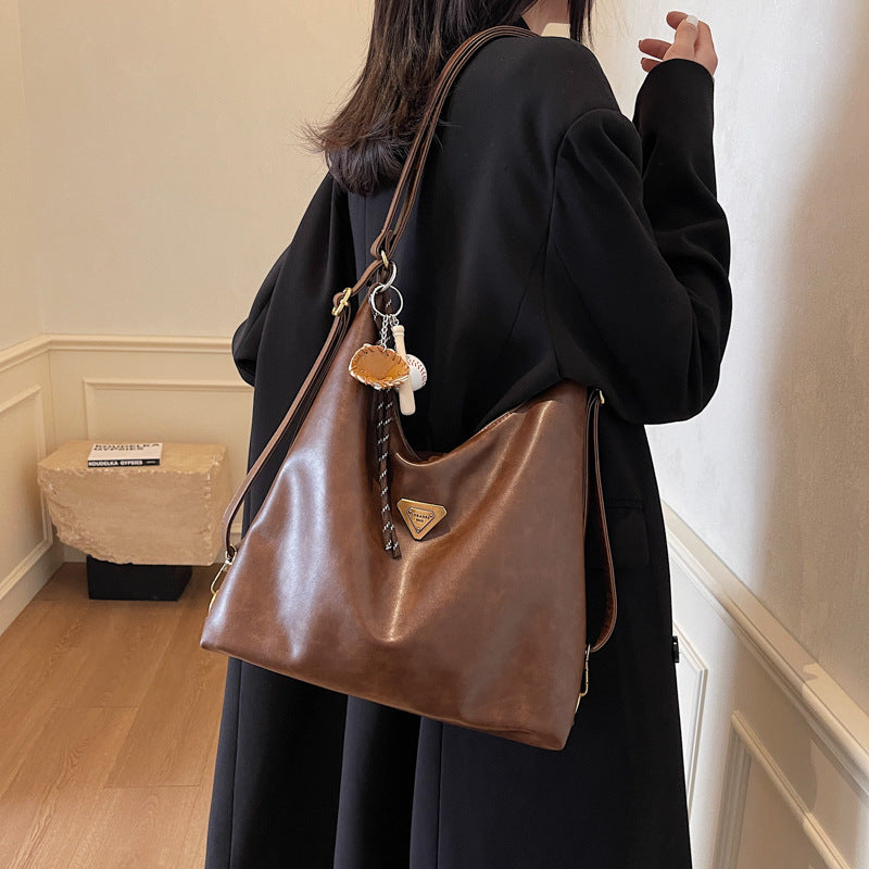 Foreign trade large-capacity tote bag 2025 new women's shoulder messenger bag backpack European and American style commuter bag women