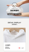 autumn/winter girls' fleece sweatshirt set - heart pattern crew neck long sleeve top - kids' warm loungewear