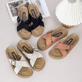 2026 new french retro platform crossover strap french chic sandals & slippers - summer women's outerwear fashion export