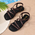 Fashionexportplus sizefashion roman cross strap flat sandals women's cross-border elastic strap beach sandals wholesale