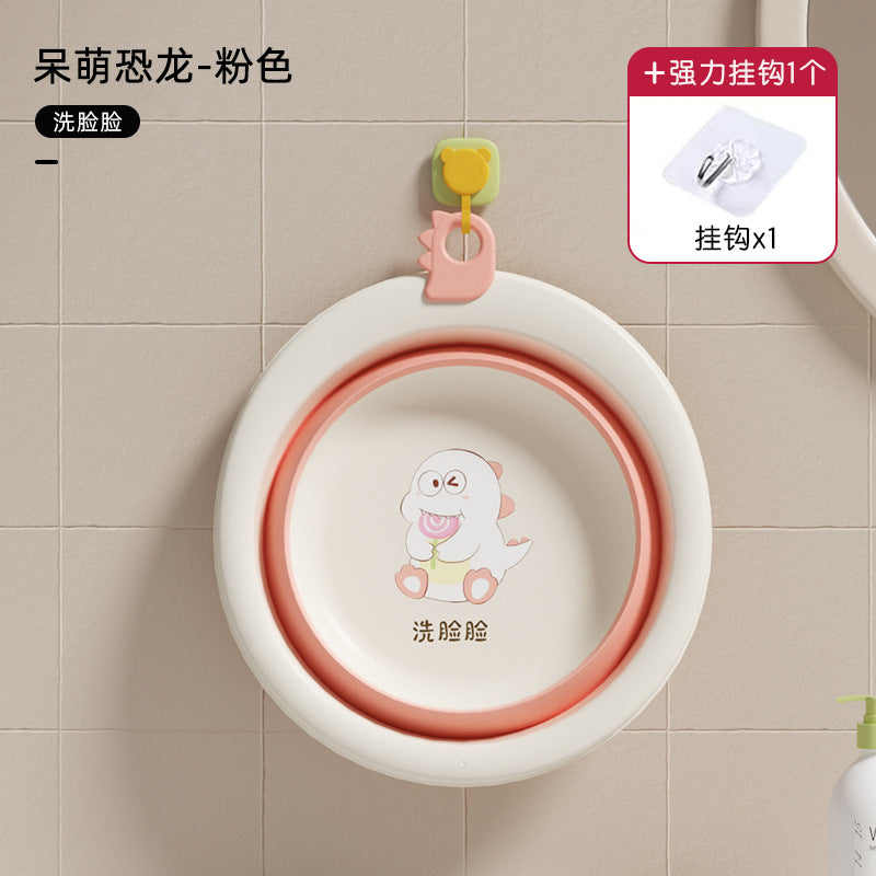 Foldable baby wash basin - portable, hangable, and perfect for washing newborns' faces and butts