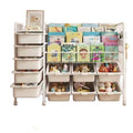 Mobile bookshelf home picture book rack children's reading baby bookcase multi-layer toy floor storage simple storage rack