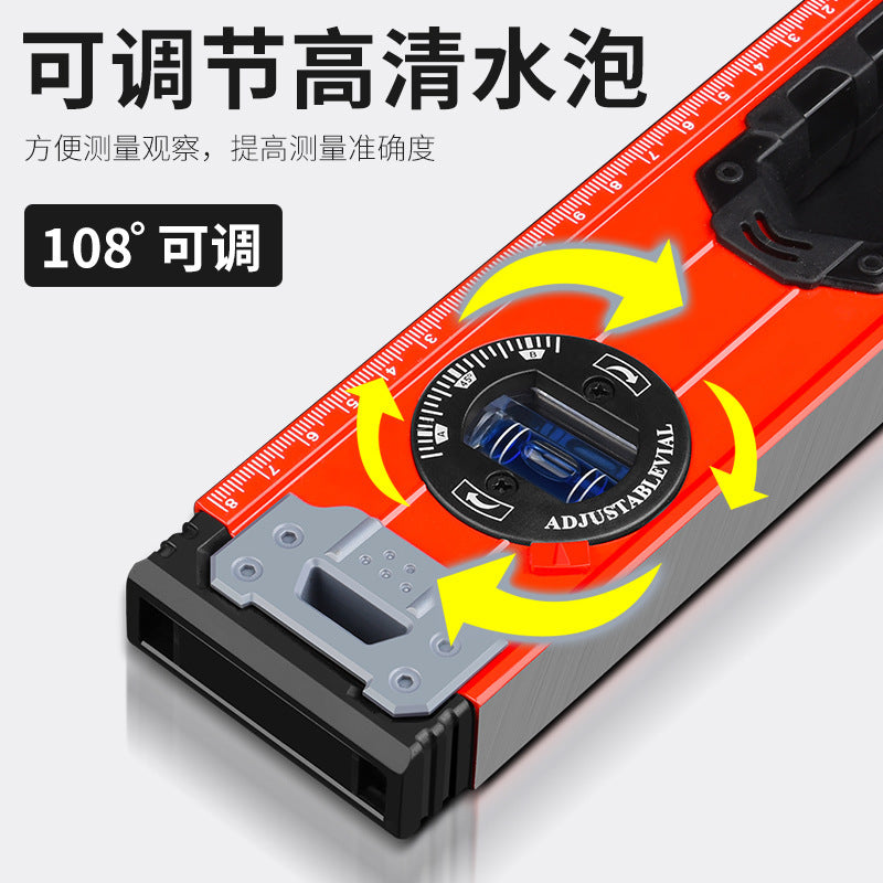 High-precision mini magnetic level for diy & home improvement - solid aluminum alloy, drop-resistant, with small bubble