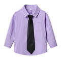 Boys' white long-sleeve shirt - perfect for school uniforms, performances, and everyday wear. korean style available. customization options available