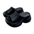 Women's summer 2025 new fashion outdoor wearable sandals & slippers - indoor home anti-slip thick sole high heel thong sandals