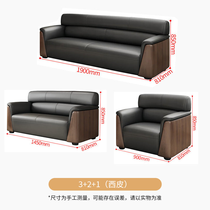 Saint li office sofa - minimalist modern office business sofa set for reception, meeting, and negotiation