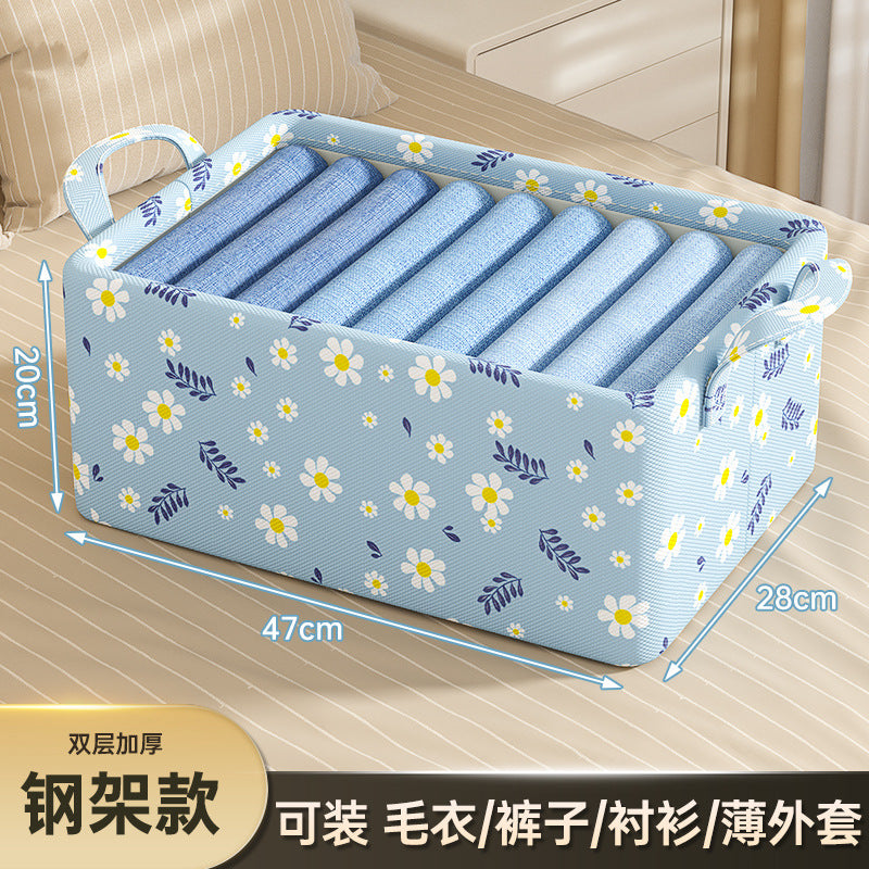 Clothes, pants storage box, household wardrobe, clothes sorting box, drawer, fabric classification, foldable storage frame