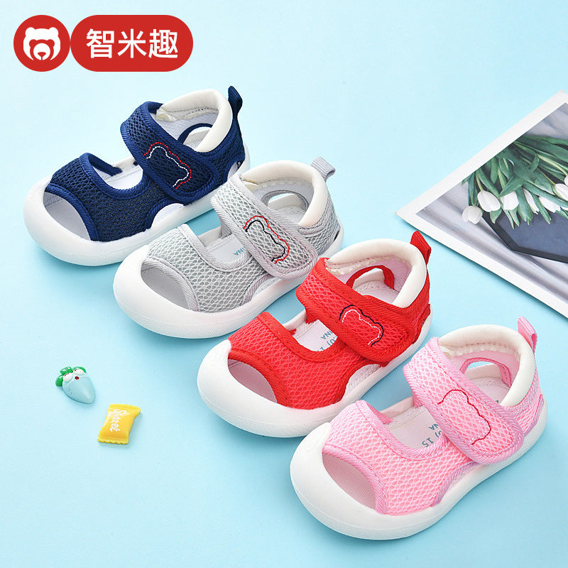 Baby sandals & first walker shoes - summer soft sole, ages 0-1-3 years, mesh infant toddler shoes, anti-slip for boys & girls