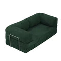 Retro fabric compression sofa small apartment living room chinese ancient style foldable double three-person dual-purpose modular lazy sofa bed