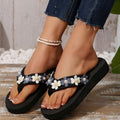 Plus size women's flip-flops for export: summer indoor beach sandals, bohemian style, comfortable and stylish