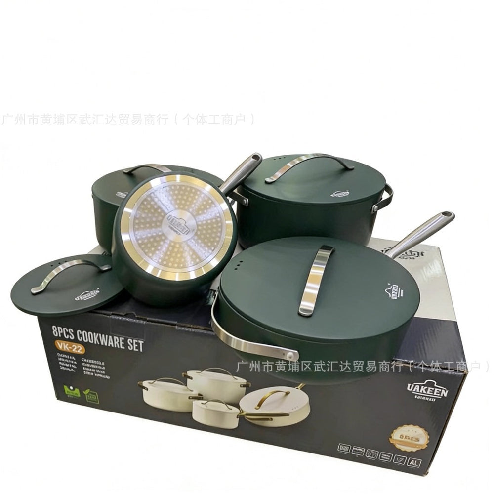 Uakeen non-stick soup pot for home steaming and stewing pot double ear stew pot ceramic soup pot burning magnetic neutral