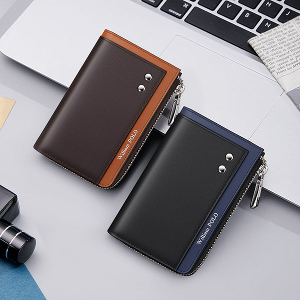 Emperor Paul Card Bag Men's Leather Ultra-thin Organ Multi-Card Position Driver's License Leather Case Wallet Card Clip Card Bag Wholesale