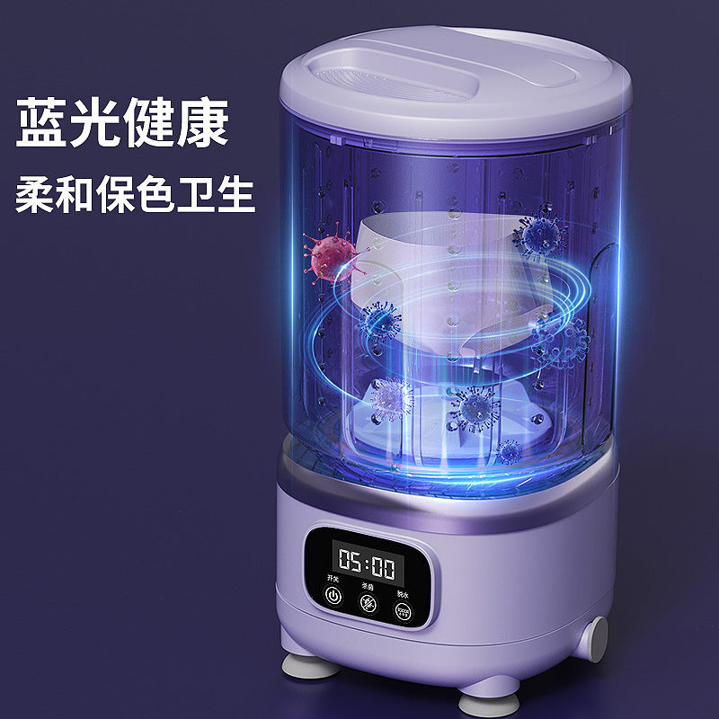 New arrival washing and rinsing all-in-one wireless mini washing machine portable intimates pantyhose special small laundry cup handy gadget