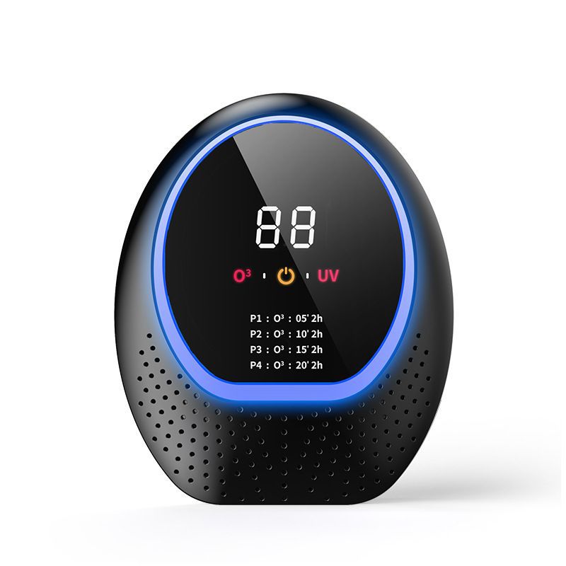 New air purifier for home use: bathroom sterilization, pet odor elimination, uv ozone disinfection, convenient rechargeable design
