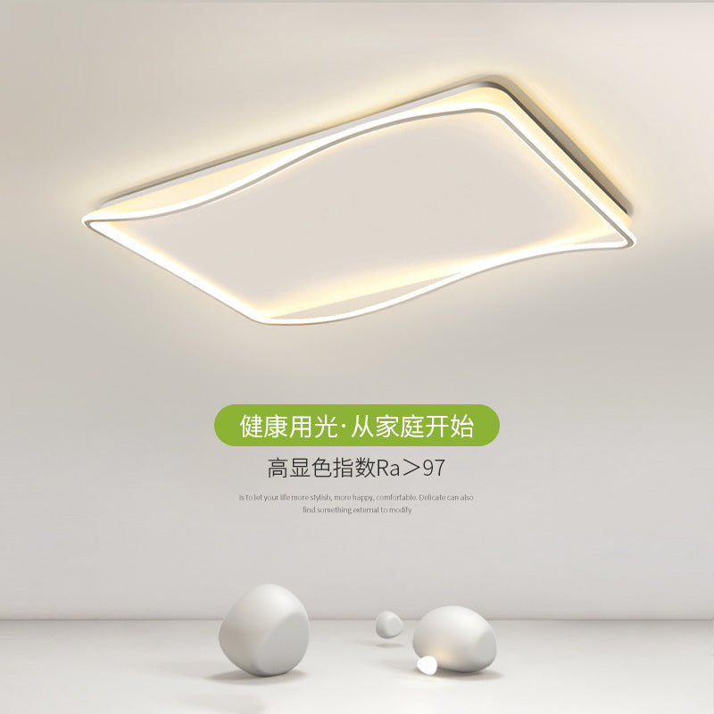 Full Spectrum Ceiling Light Bedroom Light Minimalist Rectangle Modern Simple Nordic Lighting Home Zhongshan Living Room Main Light