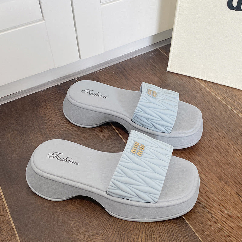 2026 new arrival: popular chunky sole slides for women - summer outdoor wear, non-slip, fashionable, versatile sandals & slides - wholesale for export