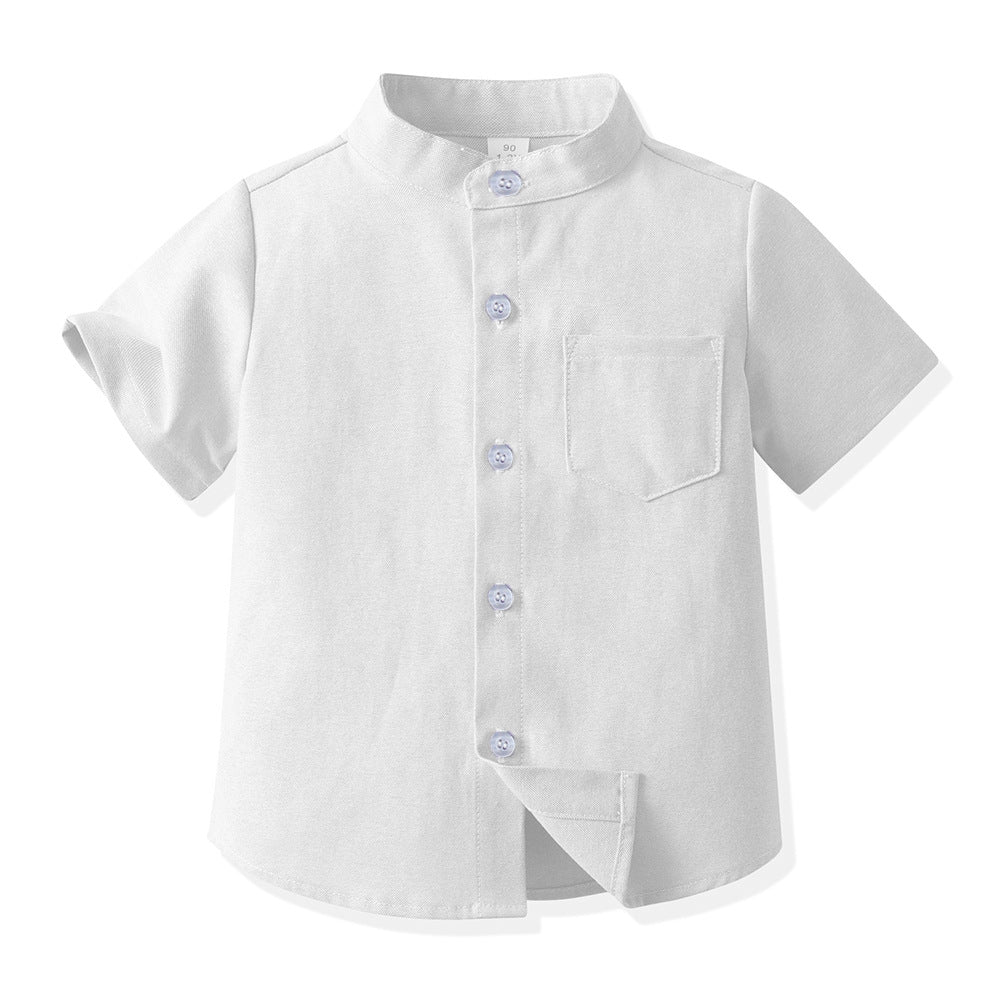 Boys' long-sleeve shirt - spring collection: stylish outerwear, candy-colored casual jacket, preppy style kids' shirt