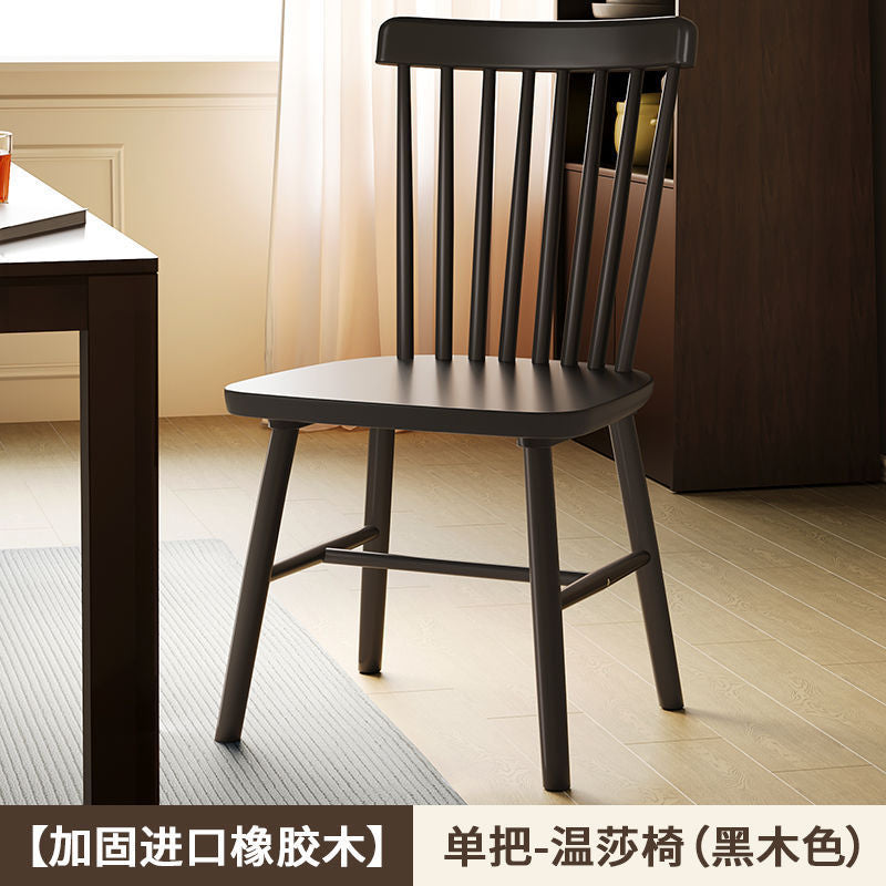 Scandinavian solid wood dining chair for home desk chair for home modern casual backrest small apartment restaurant solid wood backrest chair