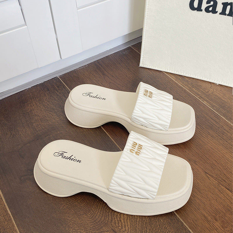 2026 new arrival: popular chunky sole slides for women - summer outdoor wear, non-slip, fashionable, versatile sandals & slides - wholesale for export
