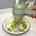 New arrival gatling vegetable cutter multi-functional for home slicing handy gadget garlic pounding grinding storm electric handheld food processor
