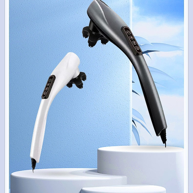 Massage stick rechargeable massager cervical spine waist back full body massager handheld electric back beating instrument knocking vibrator