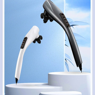 Massage stick rechargeable massager cervical spine waist back full body massager handheld electric back beating instrument knocking vibrator