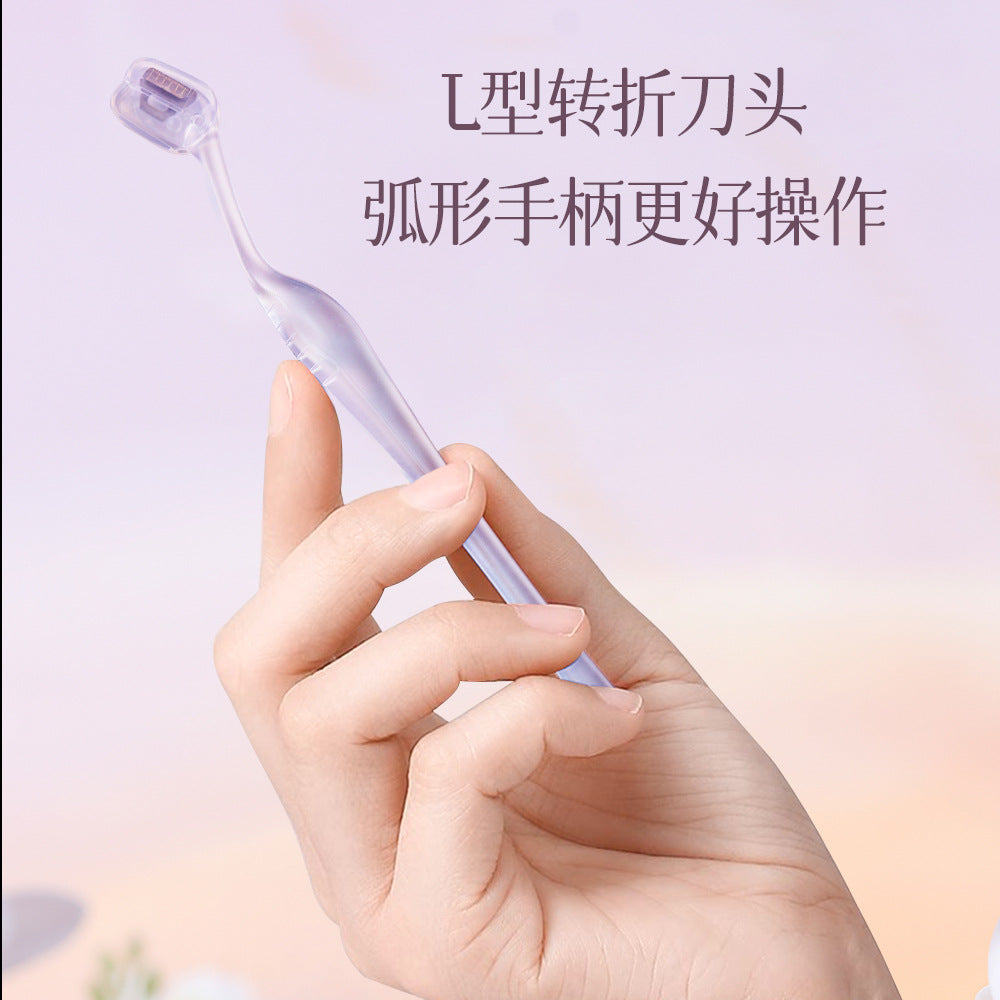 Xirui compact detail eyebrow trimming knife for women special security short head eyebrow shaving knife anti-scratch eyebrow trimming suit factory wholesale