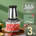 3-liter glass meat grinder with 3 blade sets