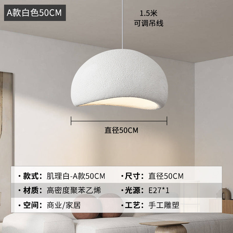 Wabi Silent Wind Chandelier Cream Wind Clothing Store Model Room B & B Restaurant Hotel Empty Villa Living Room Restaurant Lighting
